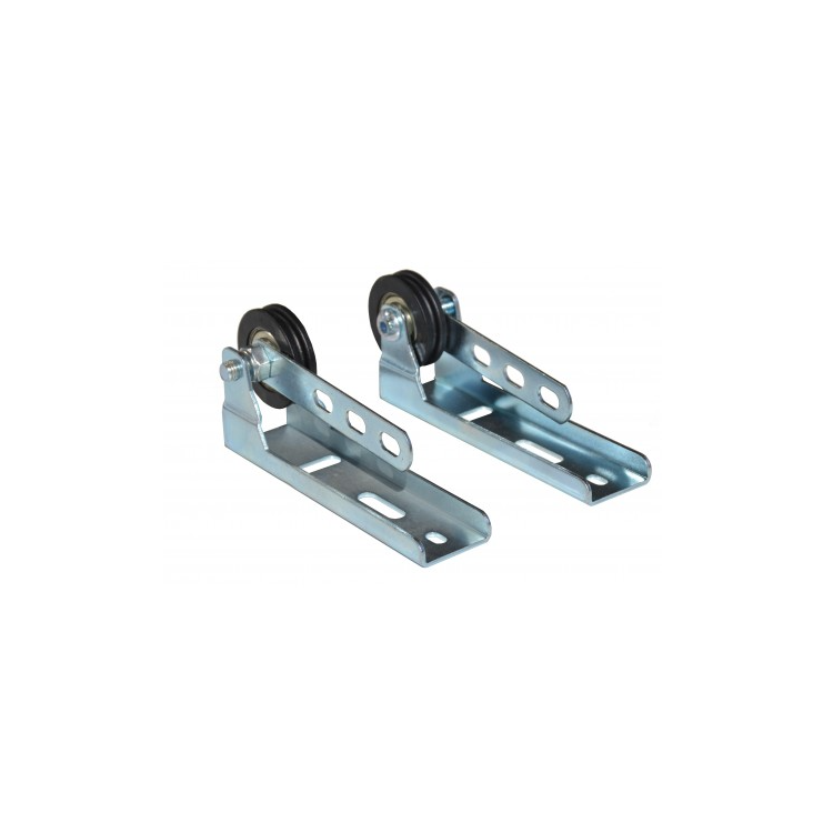 Supports roulettes simple gorge pour porte de garage sectionnelle Axone Spadone